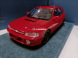 Engup 1/18 For Subaru WRX GF8 1994 Red Impreza Wagon Car Model Gift Miniature Collectible