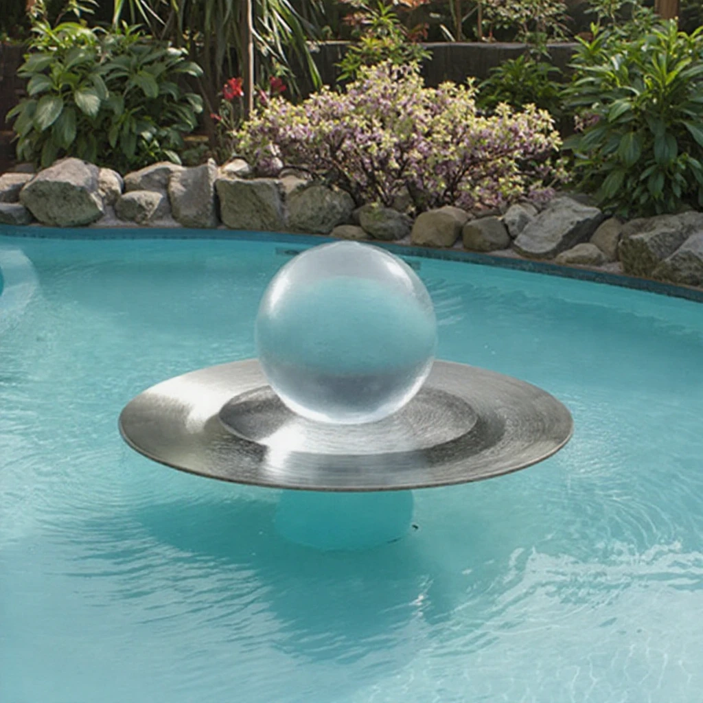 

Factory 3D Novelty Outdoor Custom Garden Decoration Metal Sphere Water Fountain