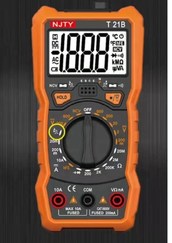 Full automatic digital multimeter pocket Chuanyu high precision NJTYT 21B fool multimeter anti burning small T21B standard