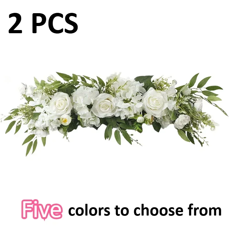 

2pcs Wedding Flower Wall Arrangement Peonie Rose Artificial Floral Row Decor Marriage Arch Backdrop Decor DIY Flower Wall