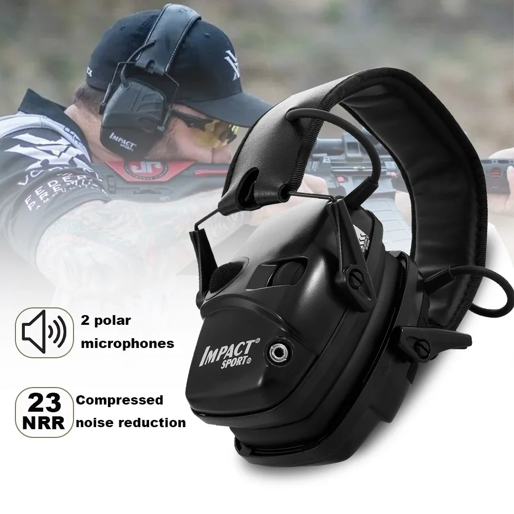 Tactical Hearing Protectors, Electronic Headphones, Hunting Sound Amplification Earmuffs, Anti Noise Ear Helmets for Shoot