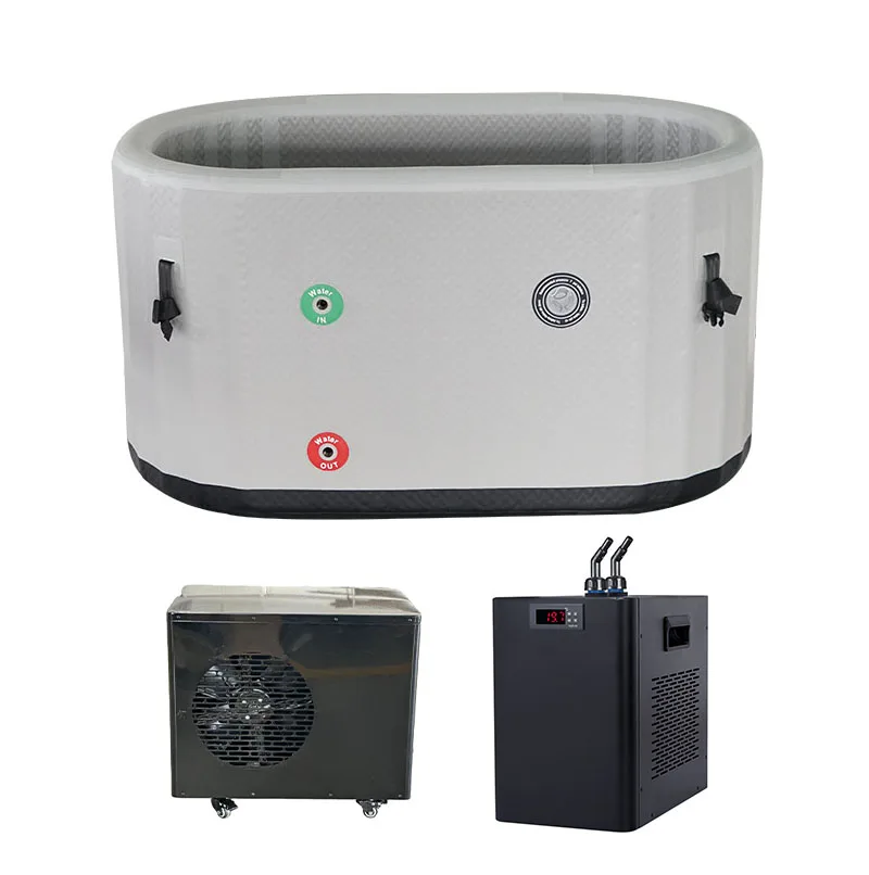 Ice Bath Machine Supplier Portable Ice Bath Cold Plug With Wooden Ice Bath Chiller Bucket With Chiller