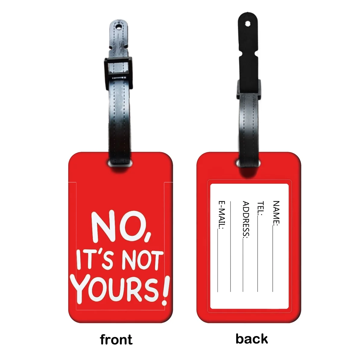 �Not Your Bag“-Gepäckanhänger, Koffer-Adressetikett, „No, it's not your bag“-Gepäckanhänger, Boarding-Case-Etikett, Namens-ID-Adressclip – Detail 22