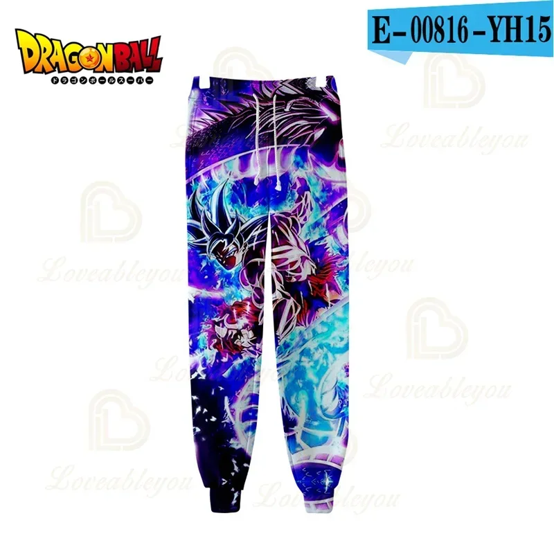 Goku Vegeta IV Super Saiyan Casual Trousers Dragon Ball Z Jogging Pants Broly Printed Sweatpant Workout Running Sport Clothing