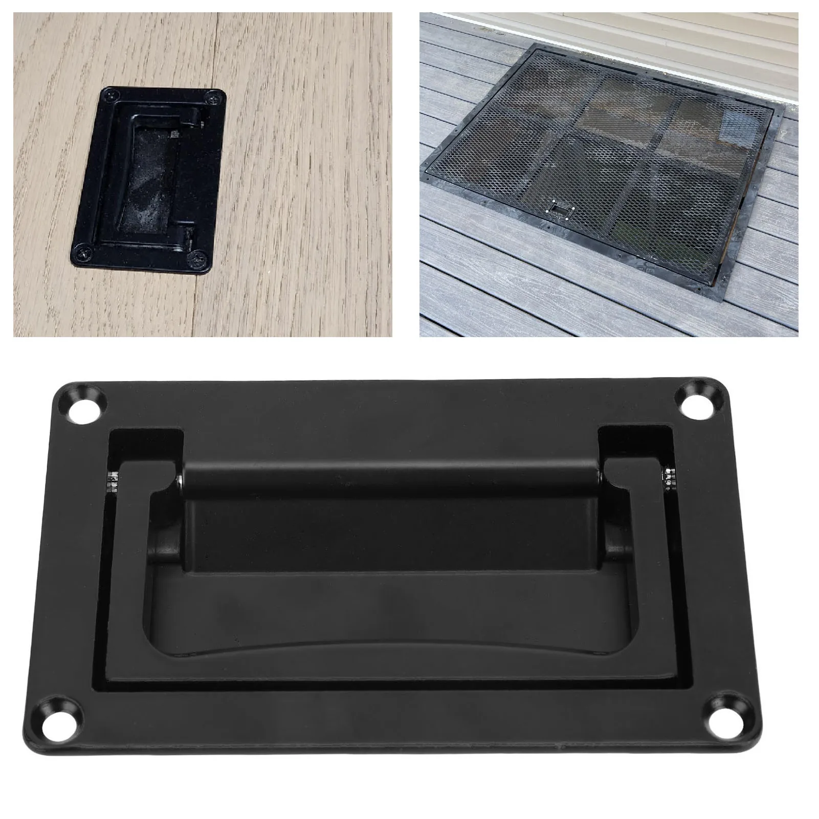 RV-Türgriff zum Einbau, Zinklegierung, bündiger Lift, versenkter Lukengriff, Werkzeugkasten-Griff für Camping, Fahrzeug, Wohnmobile, Zubehör