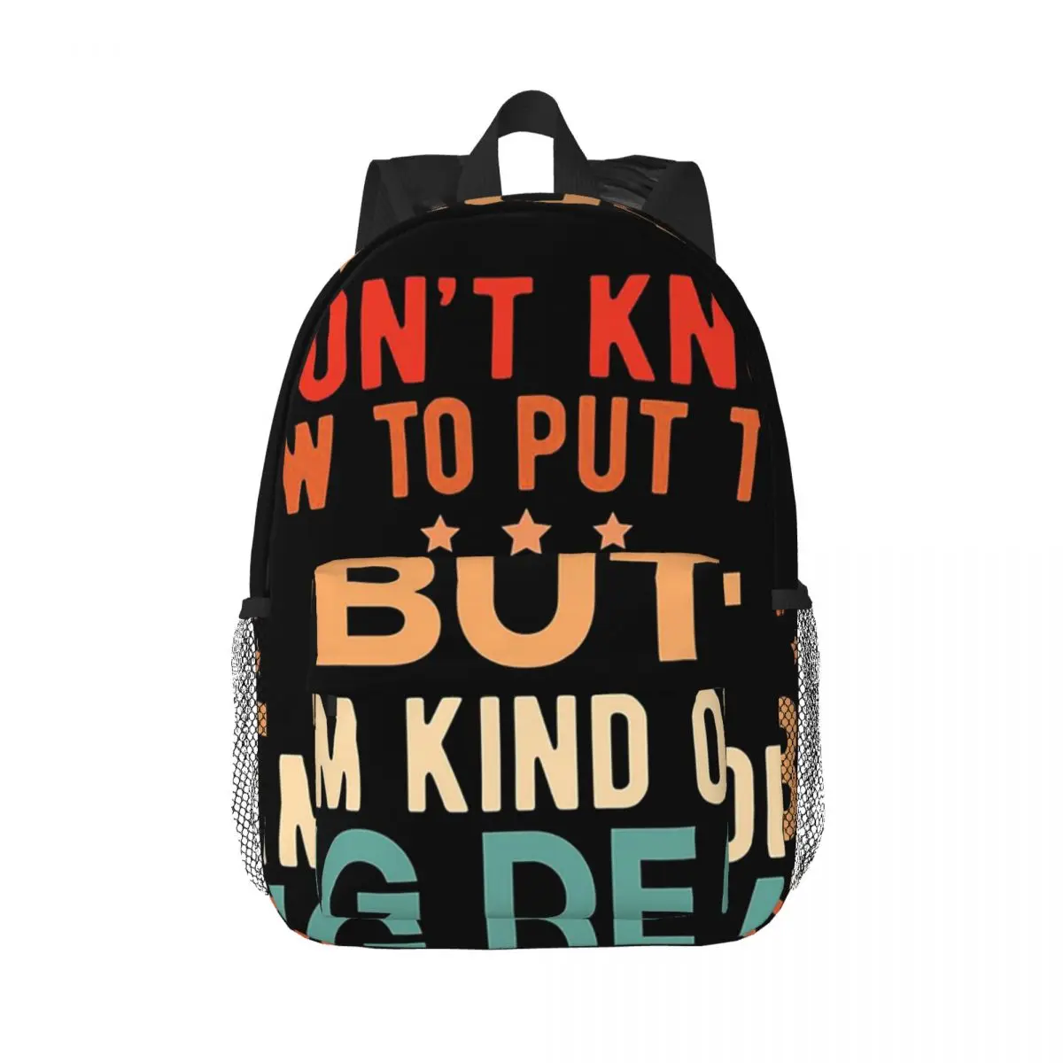 

Im Kind Of A Big Deal Funny Charisma Sayings Vintage Backpacks Teenager Bookbag Children School Bag Travel Rucksack Shoulder Bag