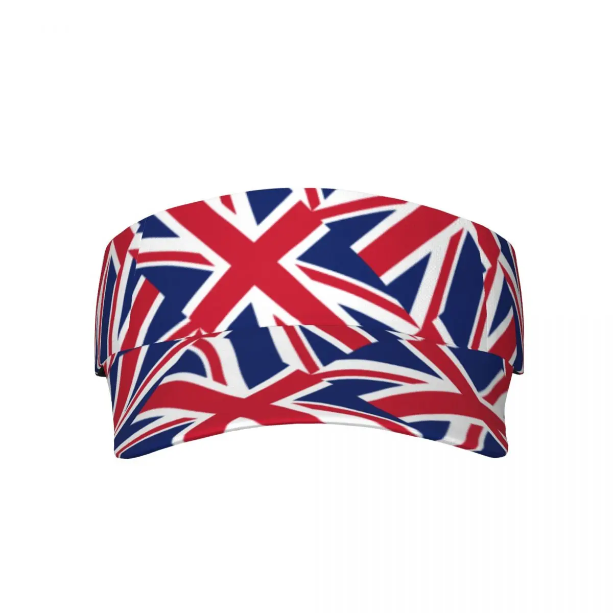 

United Kingdom Flag Empty Top Visor Cap Women Sunscreen Hats Man Snapback Cap Adjustable For Running Tennis Golf Unisex