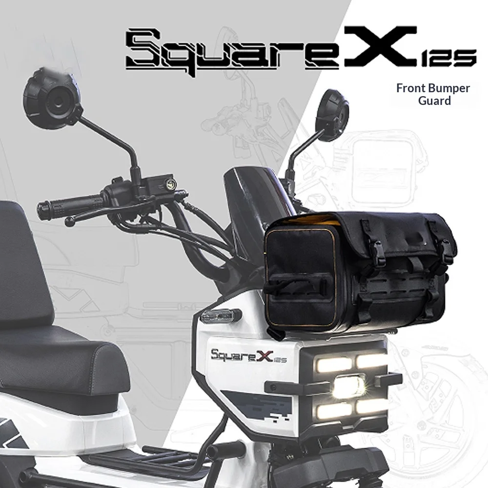 For Honda Square X125 Front Waterproof Storage Bag Scratch Resistant No-Drill Accesorios Moto