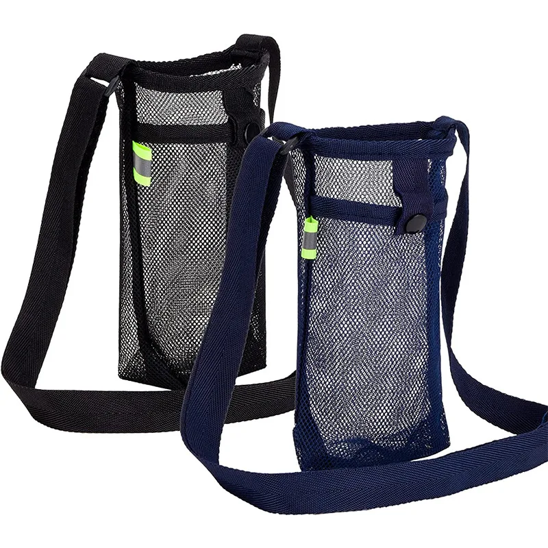 Water Bottle Protector Portable Mesh Mug Bag with Strap for Cycling Fitness Mesh Breathable Water Bottle Protector B2Cshop