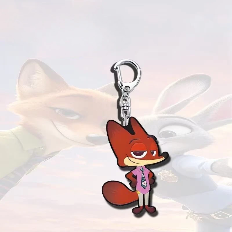 6 أنماط أنيمي Zootopia 2 الأجهزة الطرفية البسيطة ثعبان غاري المفاتيح جودي ملحق نيك لعبة ضابط ليوبارد لطيف الاكريليك لعبة الكسل #5