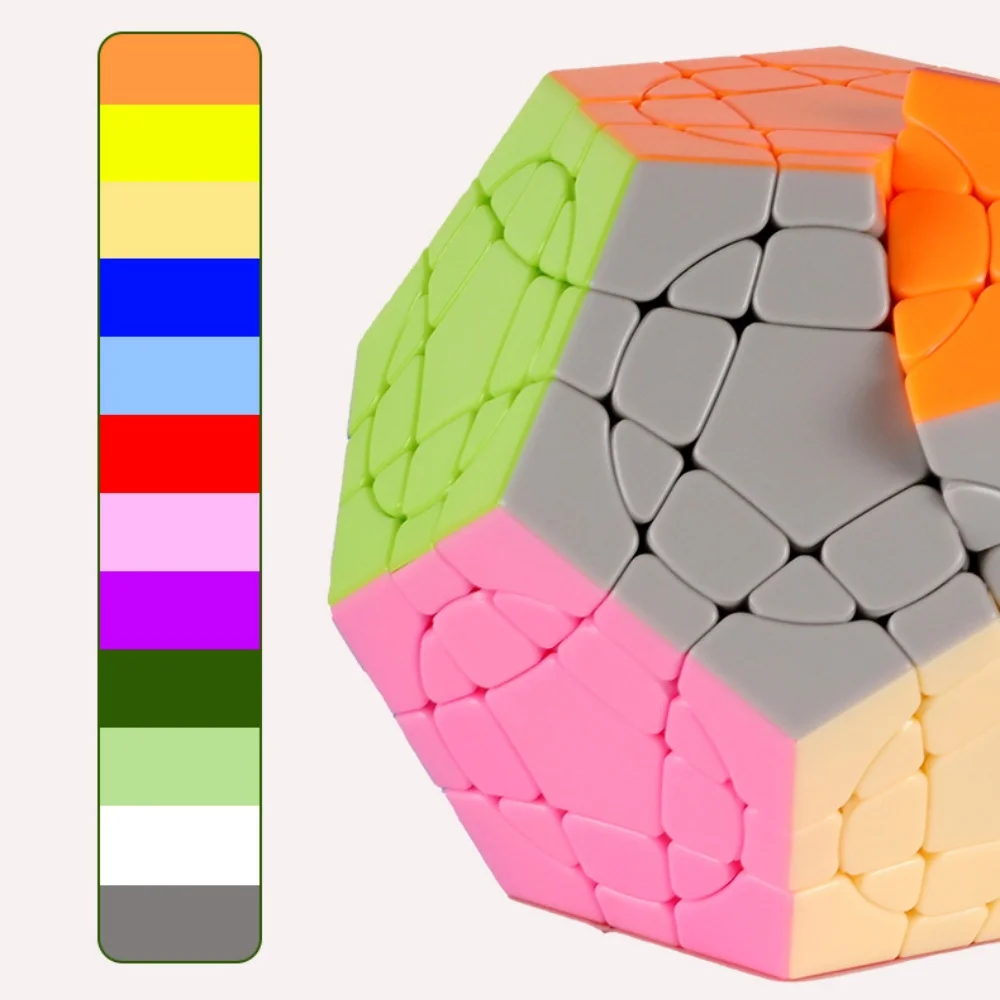 Shengshou okrągłe Megaminx Cube II V2 profesjonalne 3x3 Sengso kostka łamigłówka zabawki dla dzieci prezent kostka magiczne zabawki