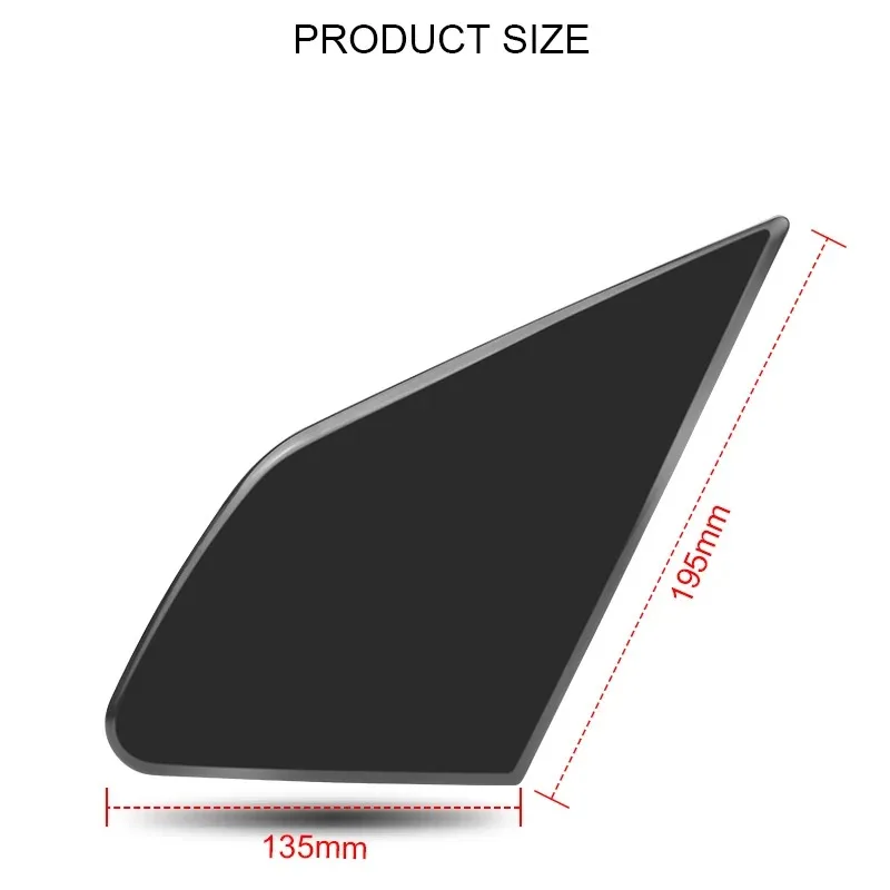 Front Left Right Door Wing Side Mirror Triangle Molding Plate For Honda Fit Jazz 2009-2014 Side Mirror Corner-Window Trim view 3