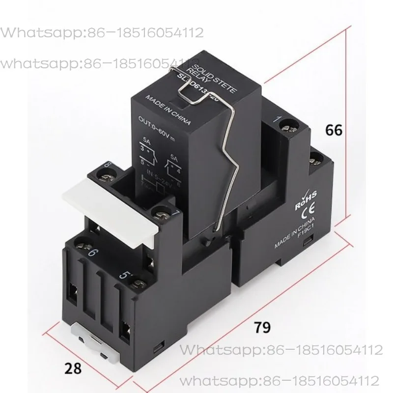 Small guide rail type solid state relay SL15D SL5A DC, AC-normally open-normally closed 5~ 24V