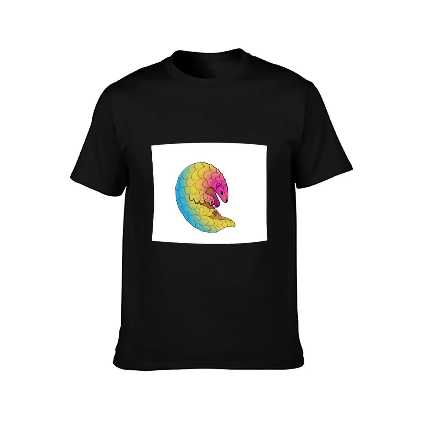 Pangolin Pan Pride T-Shirt Large Size Soft Cotton T-Shirt