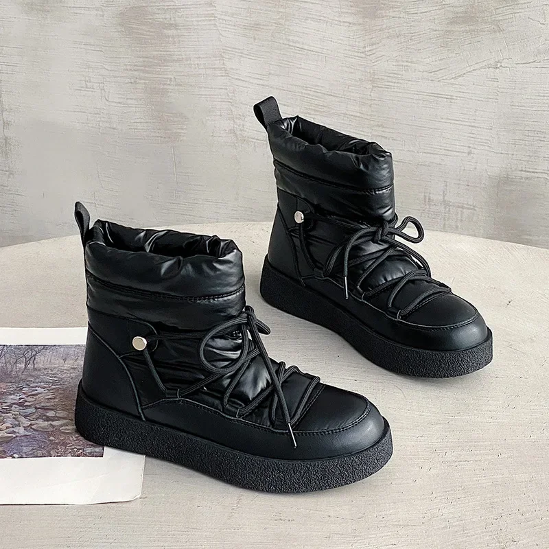 Best Snow Boot Women Winter New Casual Boot Waterproof Plush Women Shoe Warm Thickened Students Snow Cotton Boot Botas Mujer