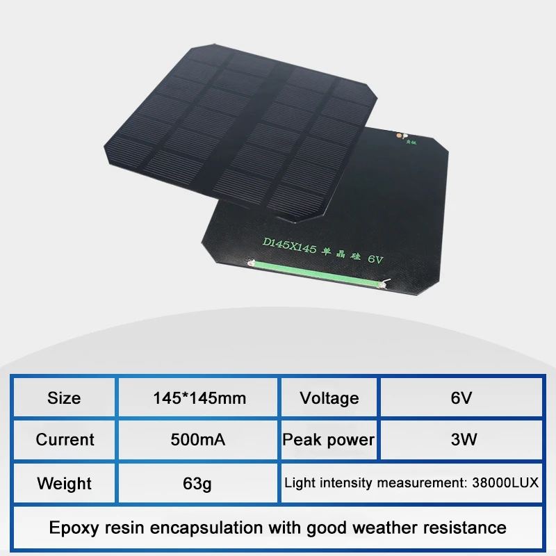 Variant: 6V 500mA 145x145mm