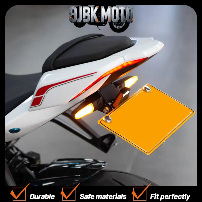 Motorcycle License Plate Holder  LED Light For KOVE 450RR Motorcycle Rear Tail Tidy Fender Eliminator Kit Accessories