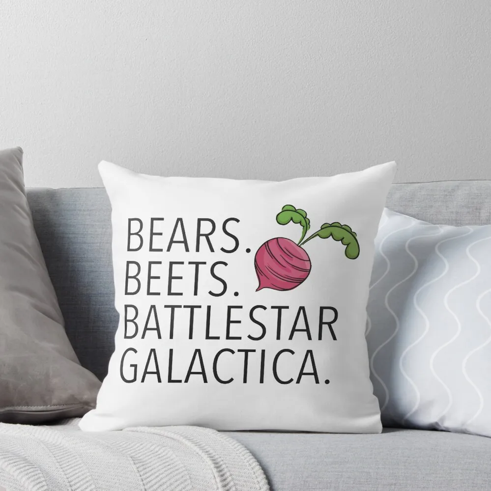 Bears, Beets, Battlestar Galactica - The Office Throw Pillow Elastic Cover For Sofa Bed pillowcases pillow