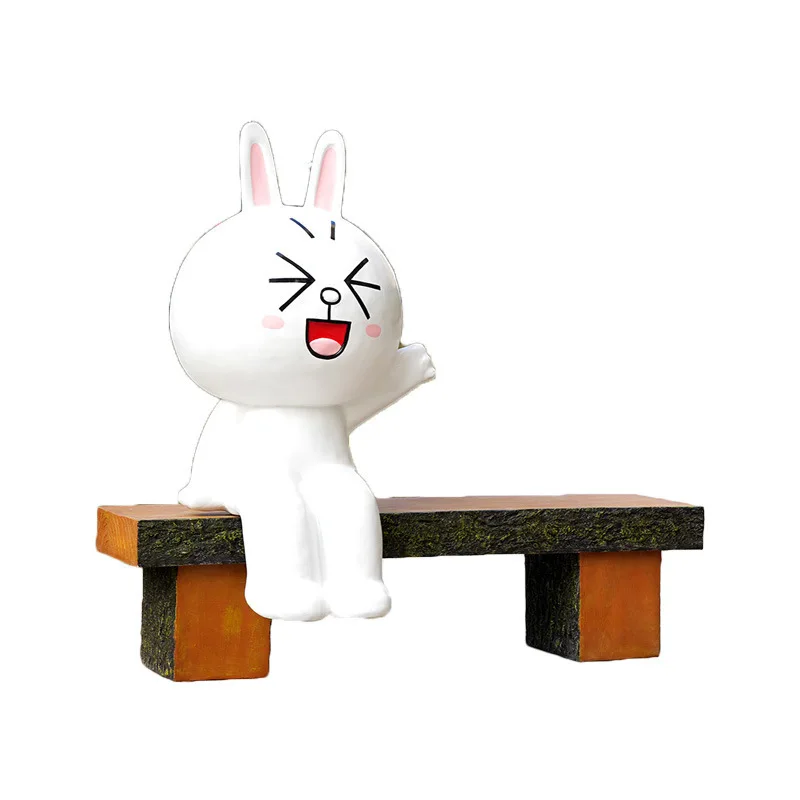 

Cartoon leisure animal fiberglass seat garden landscape decoration sketch large shopping mall pedestrian street creative stool