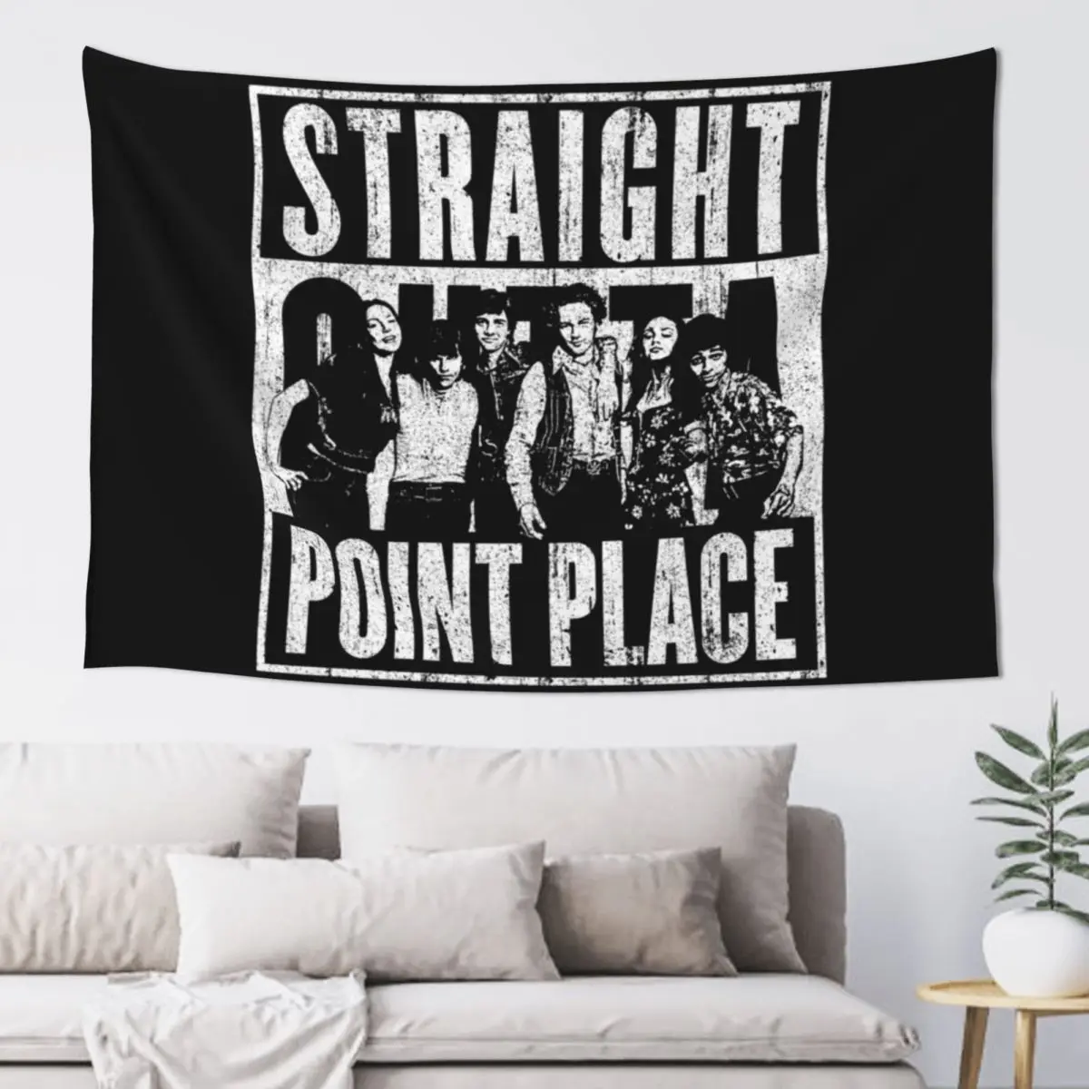 

Straight Outta Point Place Tapestry Aesthetics For Room Room Aesthetic Room Decor Tapestry