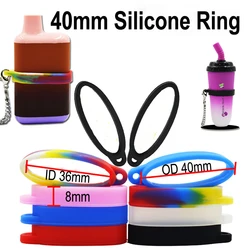 Anello in Silicone colorato anello protettivo cordino fascia 40mm per scatola asta meccanica con foro appeso Loop prodotti per ufficio all'ingrosso