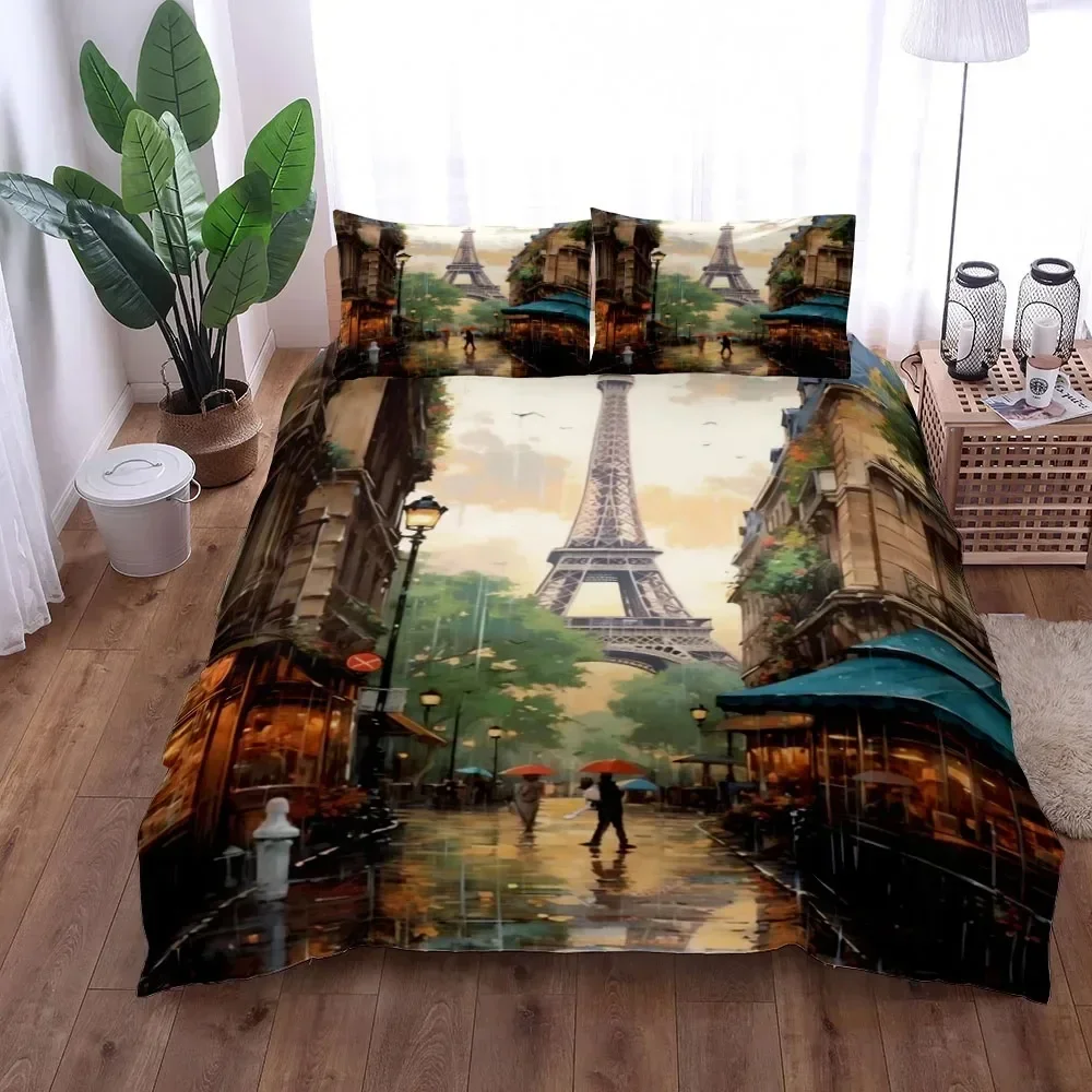 Notre Dame de Paris Bedding Set King Queen Double Full Twin Single Size Bed Linen Set