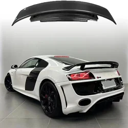 Real Carbon Fiber Spoiler For Audi R8 V8 V10 2007-2015 High Quality Rear Wing Trunk Top Lip Refits GT Style Spilers