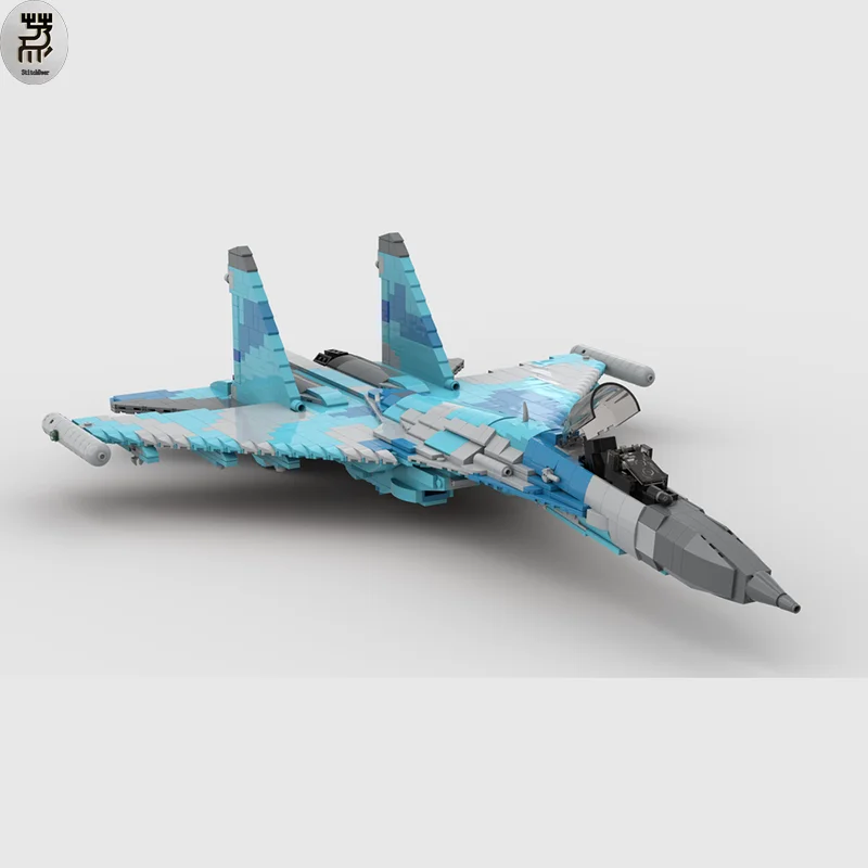 

1682PCS Creator Expert MOC PLA Air Force SU-35 Fighter Bomber Architecture Building Blocks DIY Assembled Toy Brick Birthday Gift