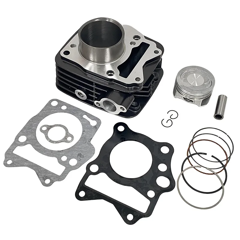 Kit de Pistón y Cilindro para Motocicleta, Pistón de Motor de 57 mm para TVS HLX150 Trak150 MAX 4R ROCKZ 125 Ntorq 125 Fi, Pieza de Motor Motoblock