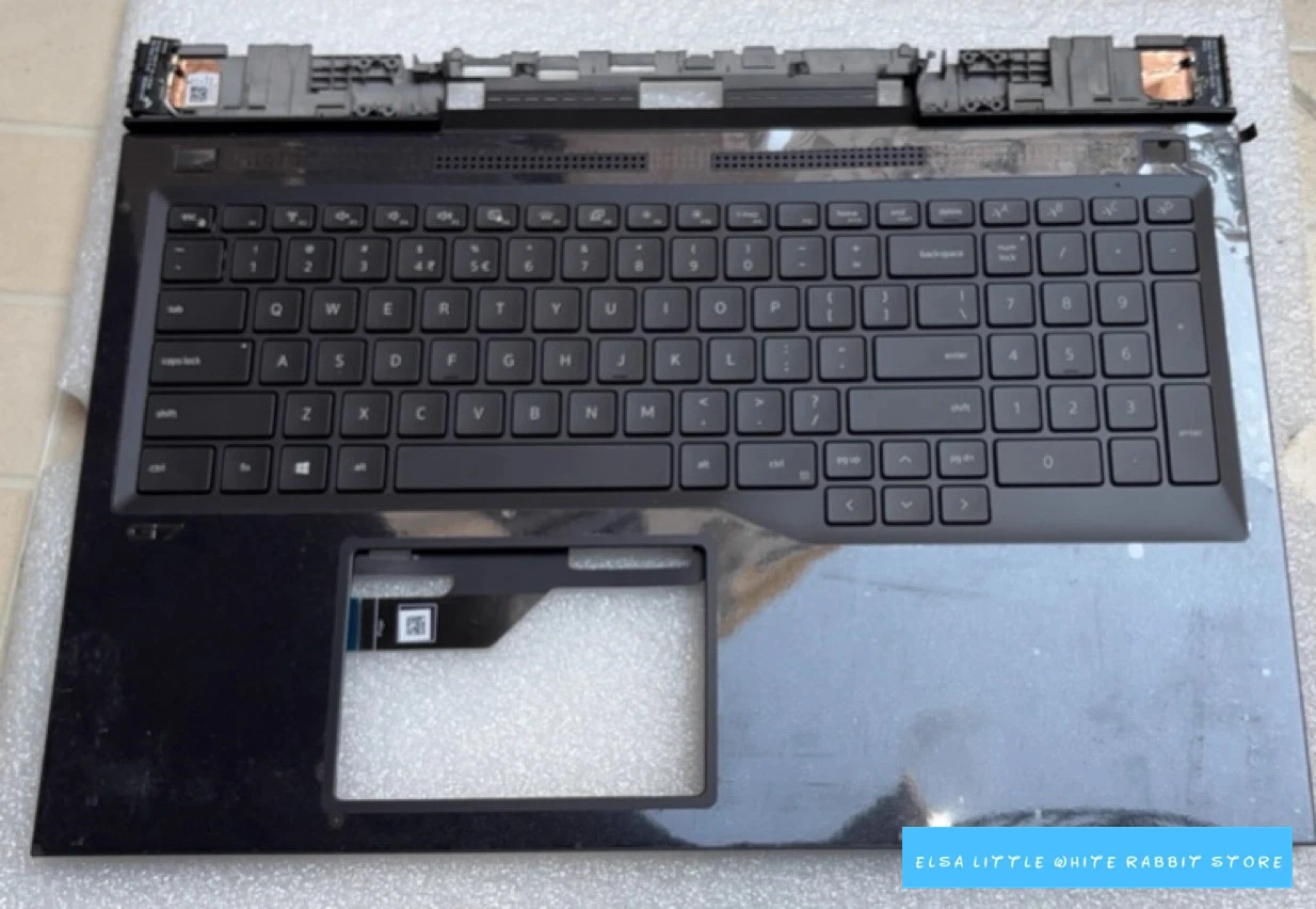 For Dell 17 G7 7700 Black US Palmrest Upper Case w Backlit Keyboard 0RC7PR RC7PR