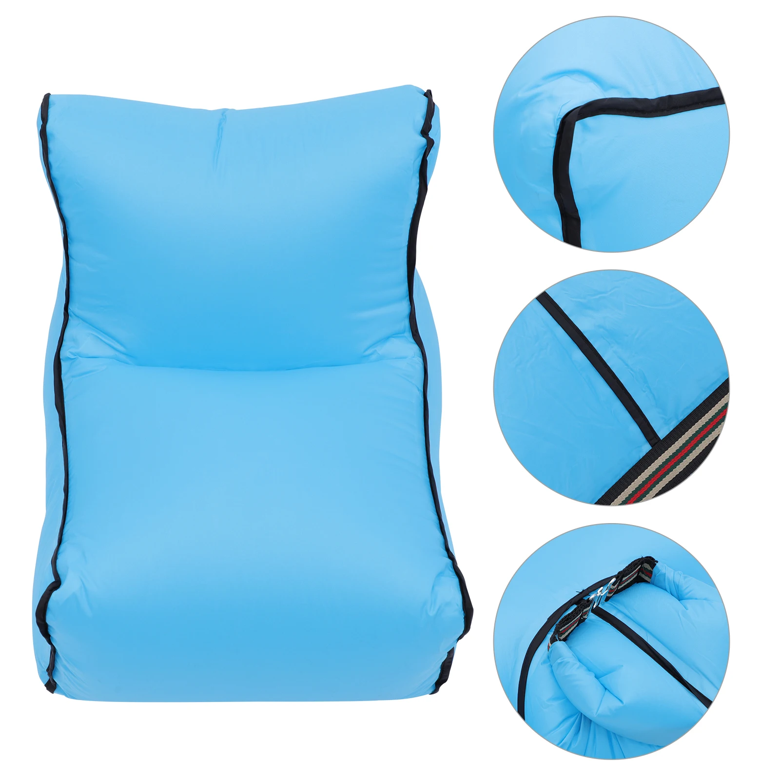 

Camping Inflatable Sofa Seat Chaise Lounge Indoor Mattress Cushion for Travel Blow up Chairs