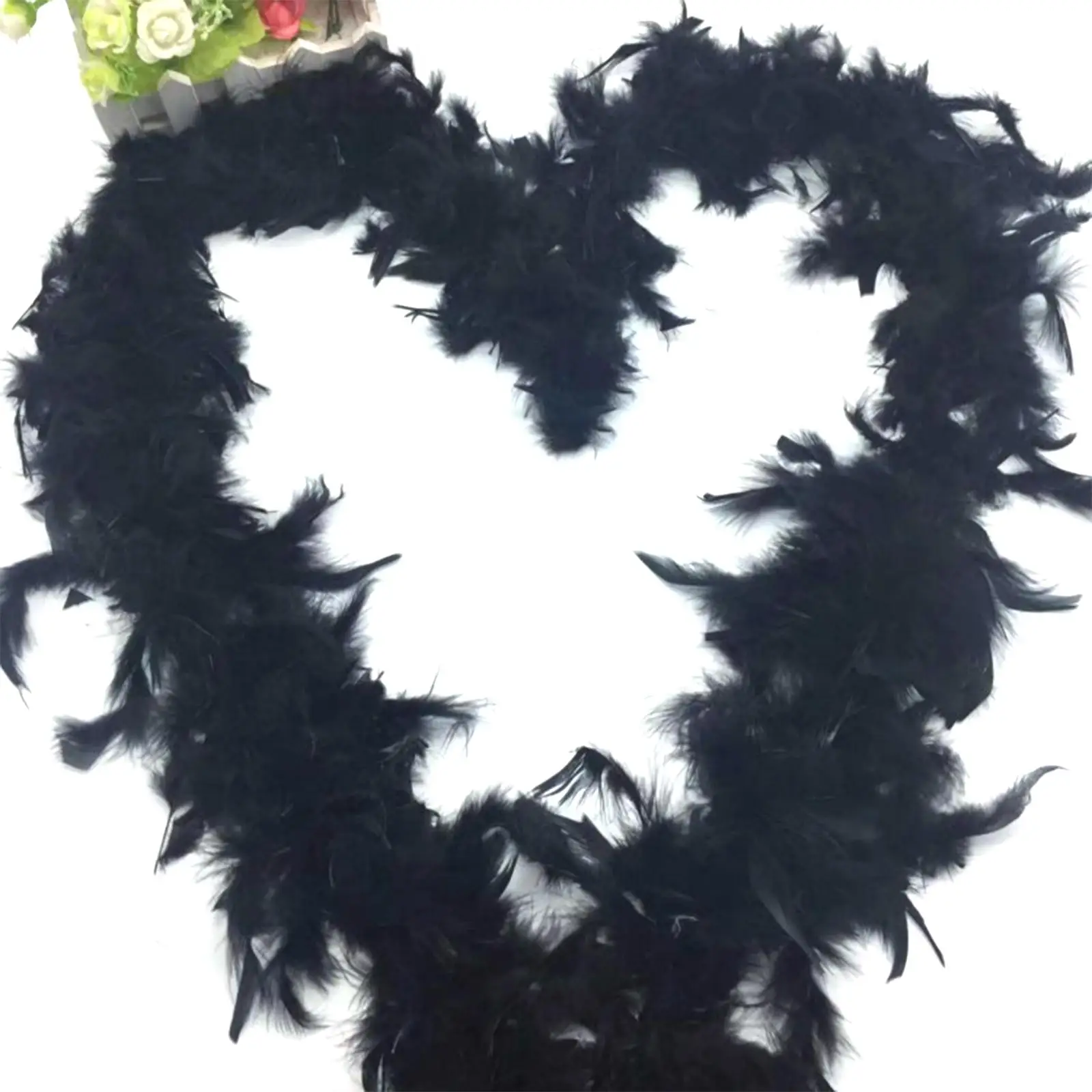 2m Feather Boa Christmas Tree Decoration White Feather Boa Ribbon Feathers Dress Garland Decorative Feathers Wedding Shawl