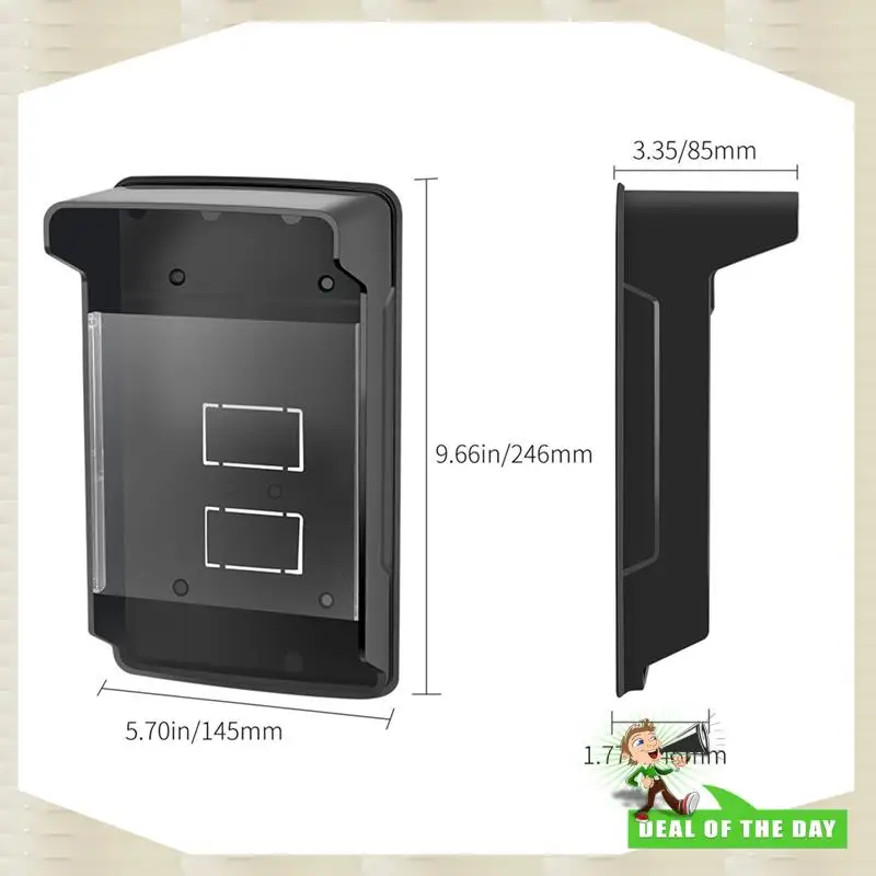 24-Hour Delivery Outdoor Waterproof Cover Rain Proof Shell With Transparent Panel For Access Control System Face Recognition Mac