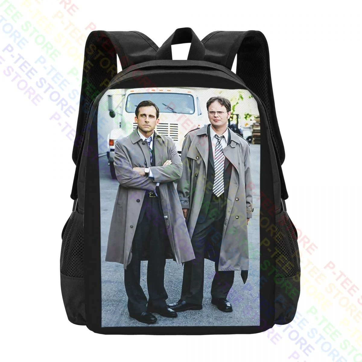 The Office Michael Dwight SchruteBackpack Large Capacity Print Gym Tote Bag