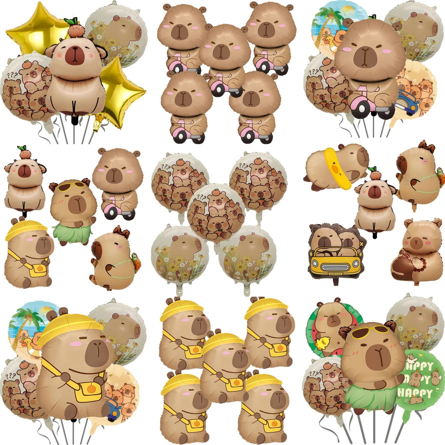 5Pcs Capybara Party…