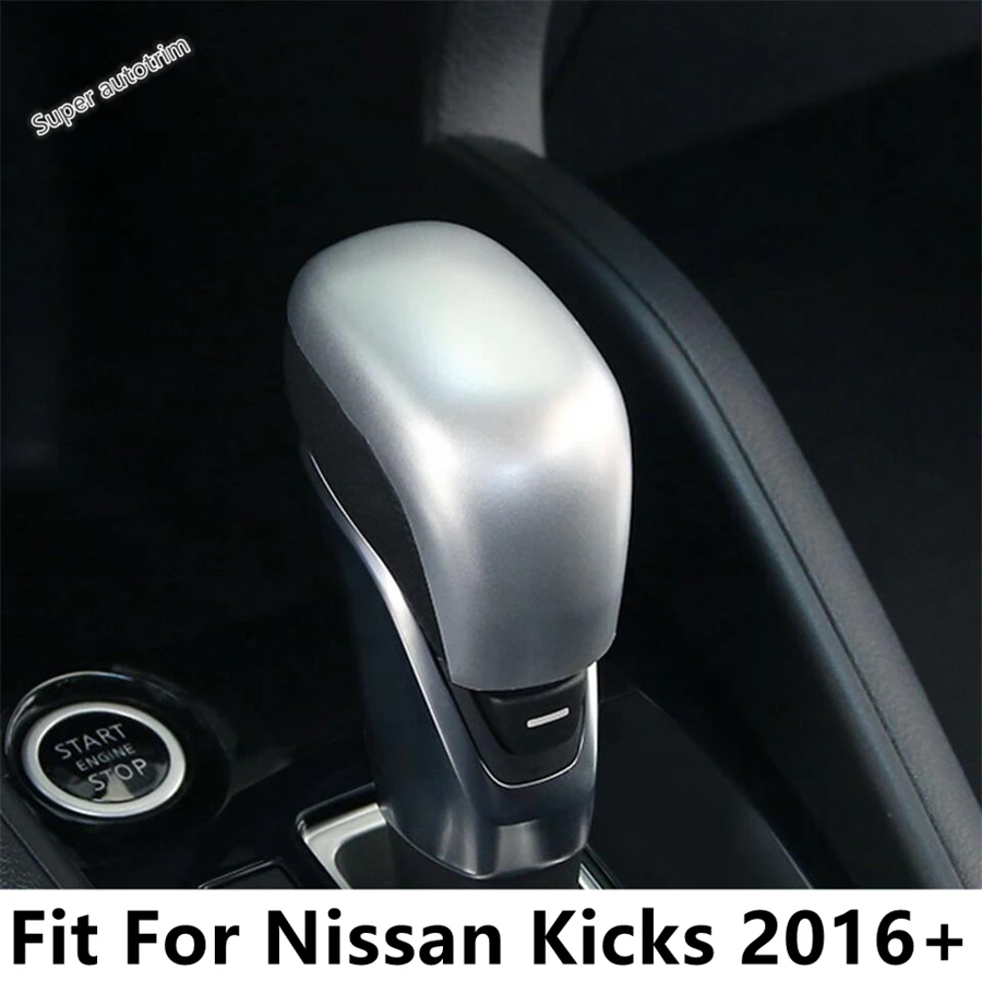 

Car Gear Shifter Shift Knob Head Handle Decoration Cover Trim For Nissan Kicks 2016 - 2024 ABS Matte / Carbon Fiber Accessories