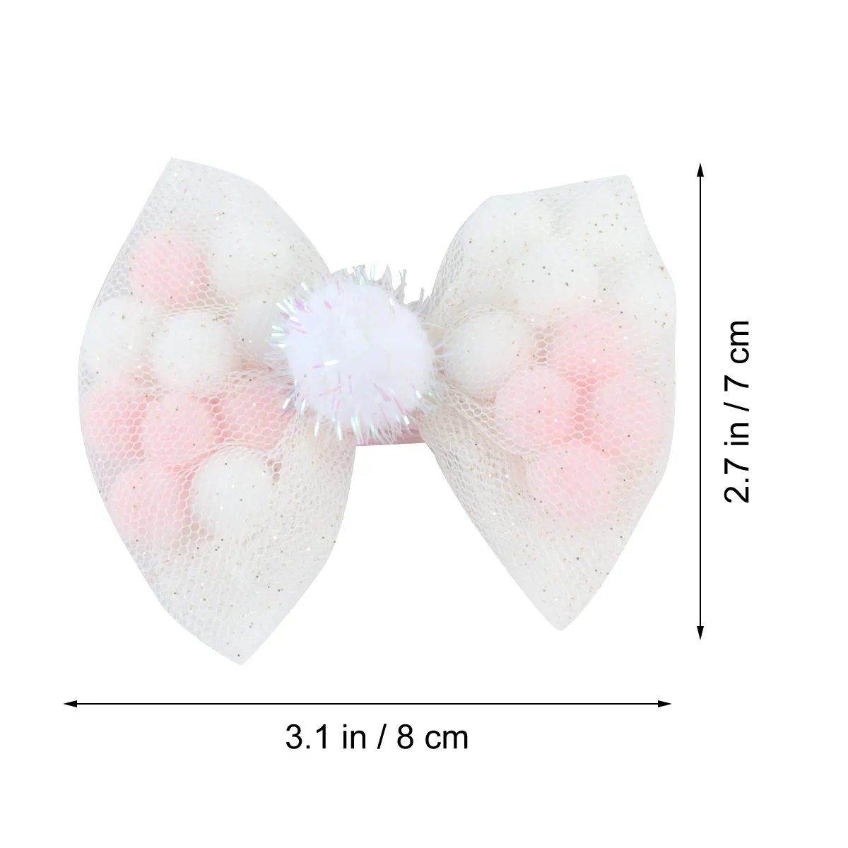 

2 Pcs Hair Barrettes Bow Hairpin for Baby Girls Mini Clip on Bows Accessories Clips