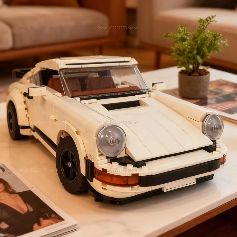 Juego de bloques de construcción de carrera clásicos 2 en 1, 1458 Uds., colección de modelos de vehículos, coches de ladrillos, juguetes para adultos y adolescentes, regalo de Navidad