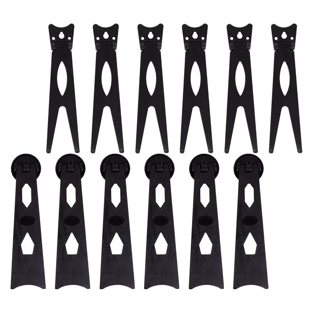 

12 pcs Photo Frame Back Stand Plastic Easel Support Bracket Hanging Display Durable Simple Design Easy Installation Stable