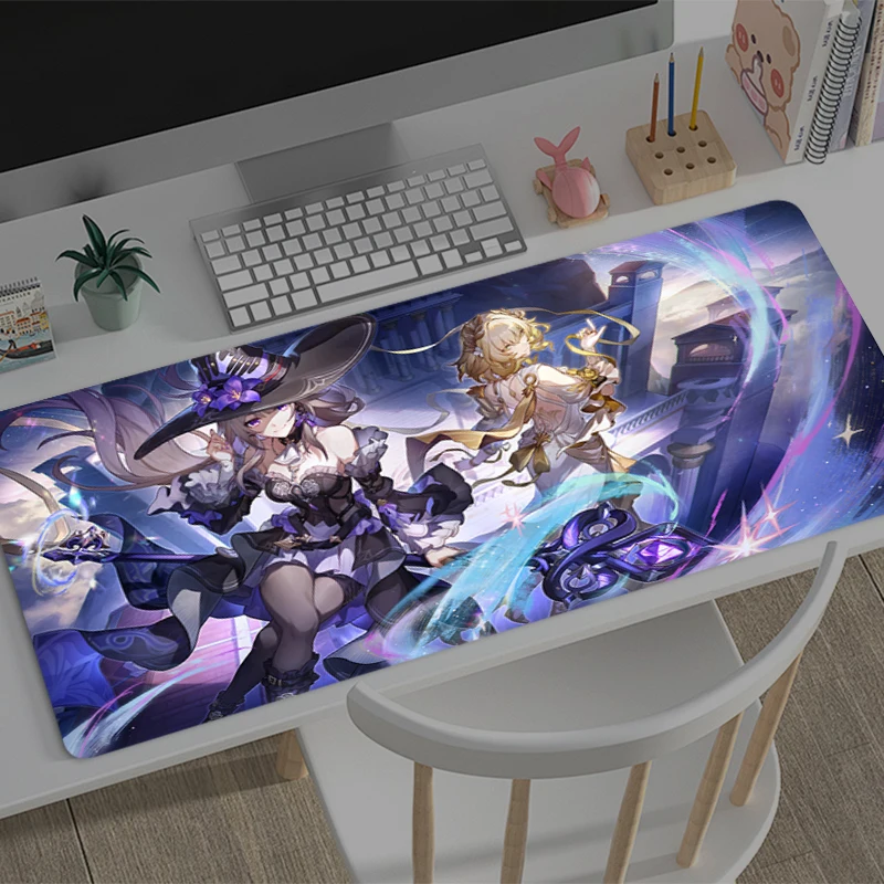 Gaming Mouse Pad Honkai: Star Rail Herta Office Carpet Mouse Mats Gamer Desk Accessories Computer Table Pads PC Anime Mousepad