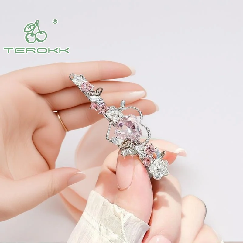 Заколка-для-волос-с-розовым-кристаллом-love-одно-слово-заколка-в-виде-утконоса-для-девочек-боковая-заколка-милая-заколка-для-волос-женские-аксессуары-для-волос