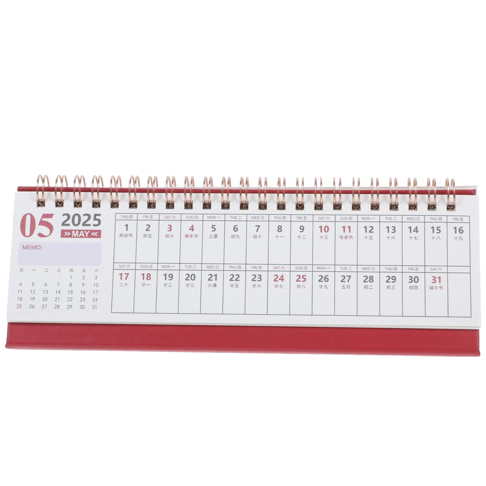 

Long Desk Calendar Flip Desktop Classroom Blank Daily Paper Dekstop Monthly Decor