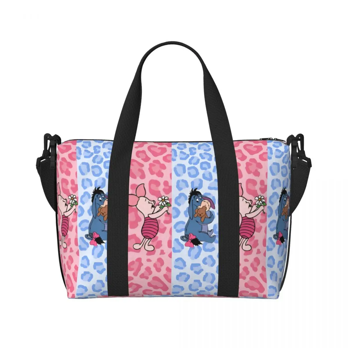 

Большая сумка-тоут с аниме-принтом P-Piglets для женщин, вместительная сумка для спортзала, пляжа и путешествий