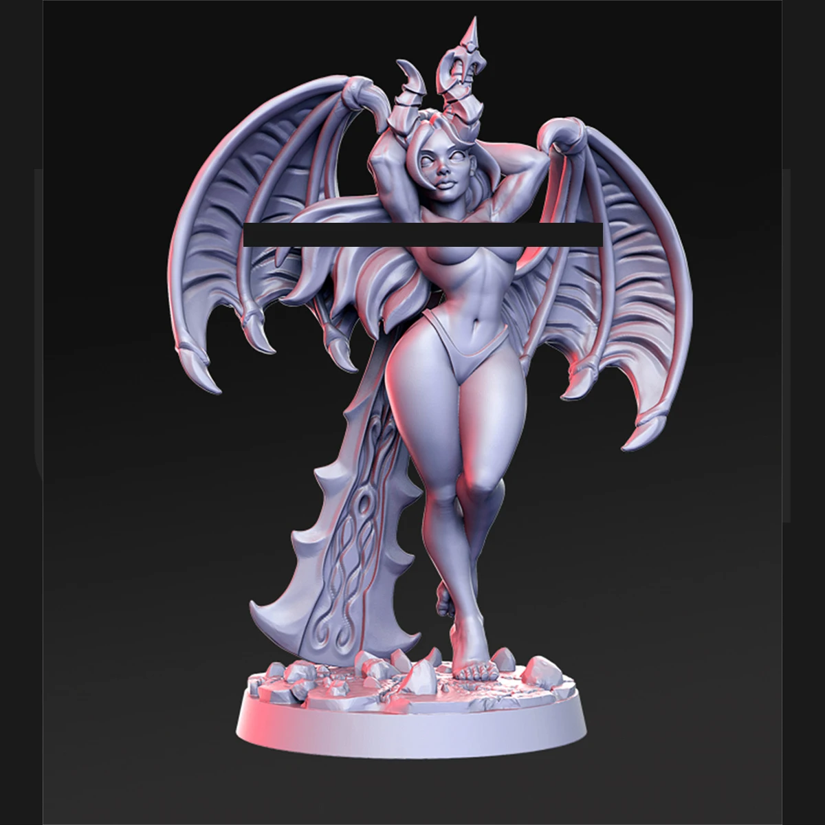 Abyss Demon Module: Charm Demon Dead Spirit Mage, Wolf Spirit Dragon, and Dungeon DND Running Group Board Game Chess Model