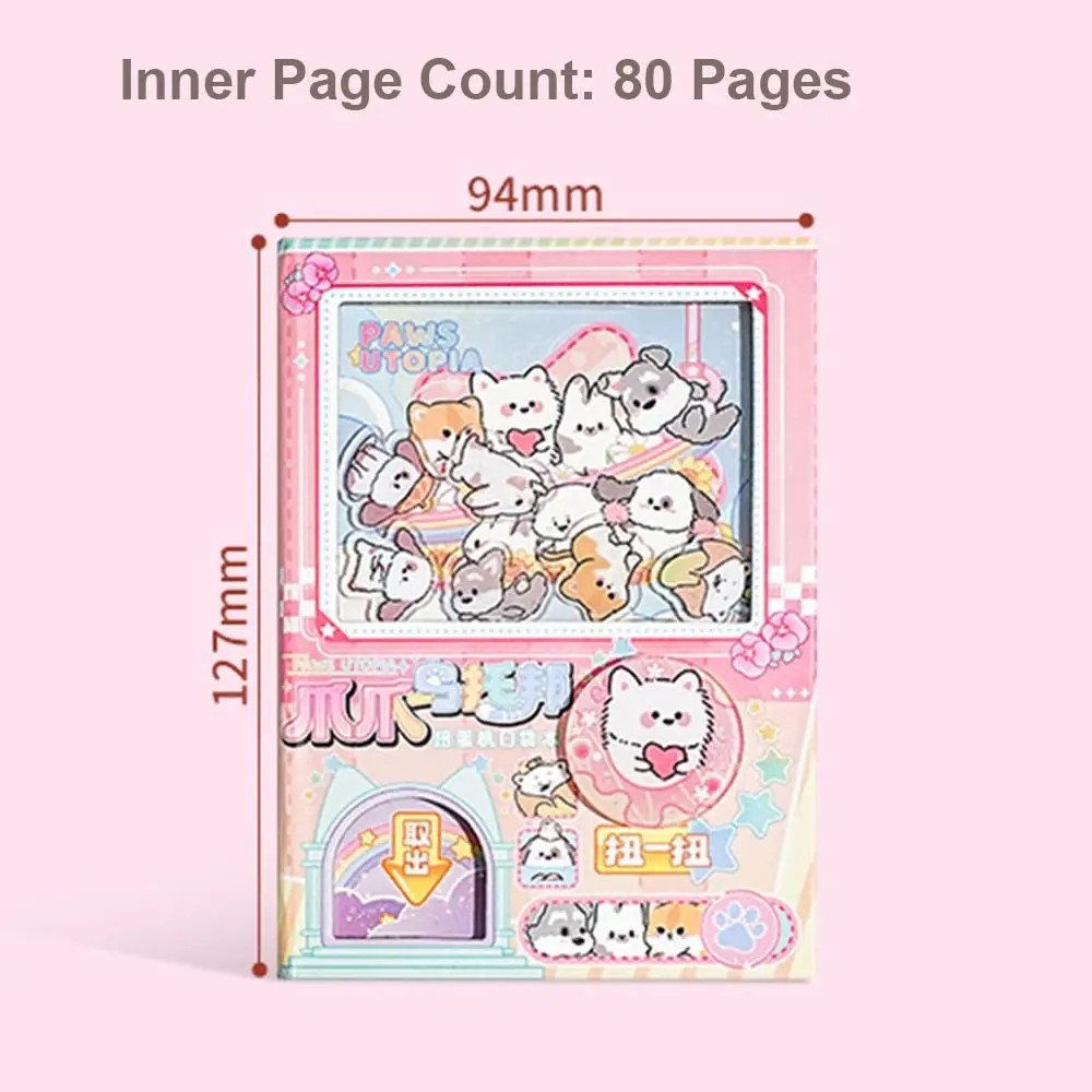 New Gashapon Machine Diary Book Pocket Portable Study Notebook Cartoon Mini Notepad Office Supplies