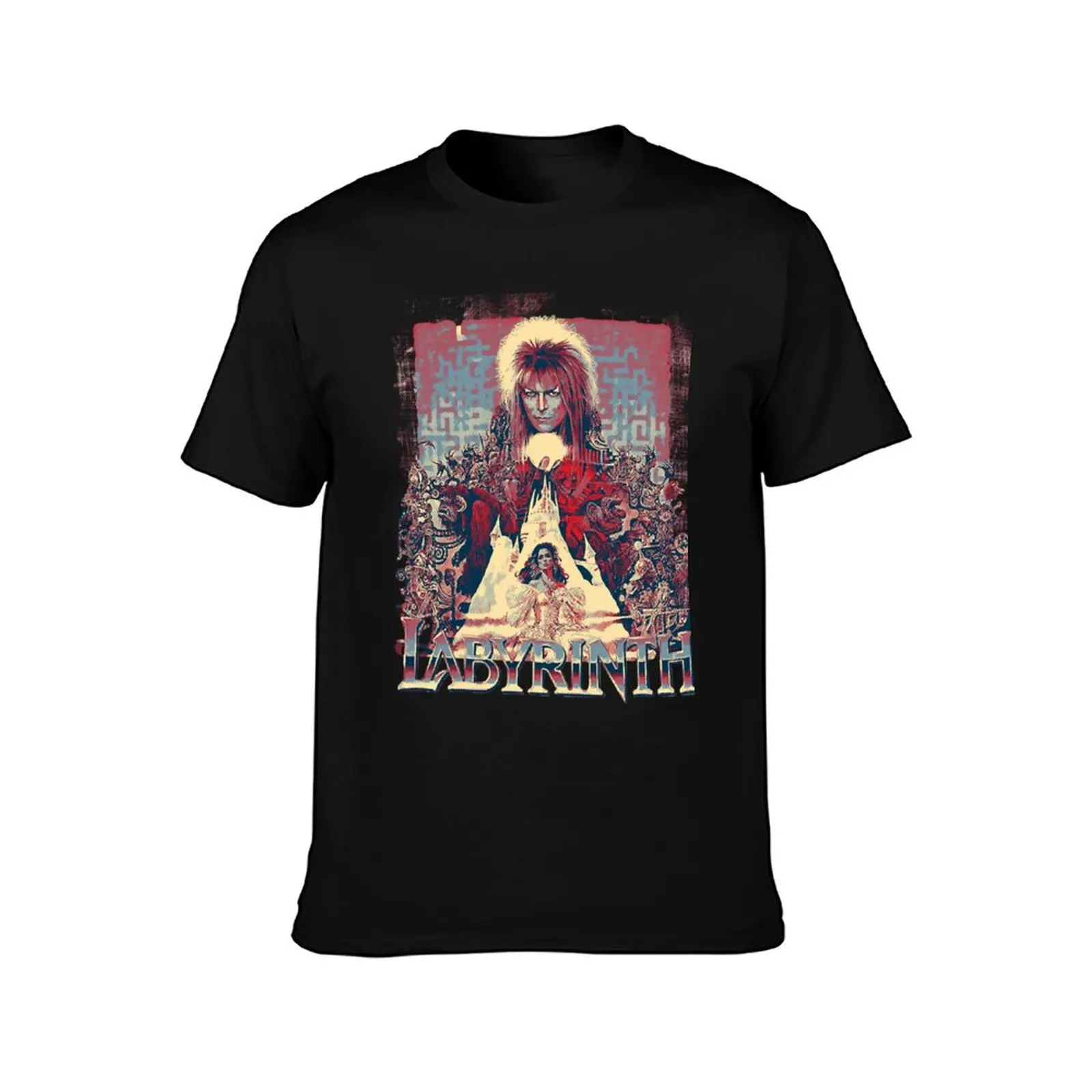 Labyrinth Retro Vintage Classic T-Shirt Minimalist Plain Crew Neck T-Shirt