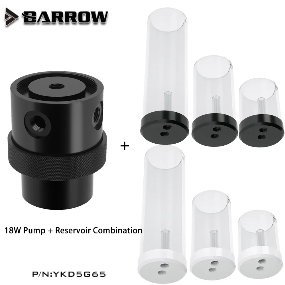 

Barrow SPG40A-S 18W PWM Pump and Reservoir Combination,Maximum Flow 1260L/H,For PC Water Cooling System