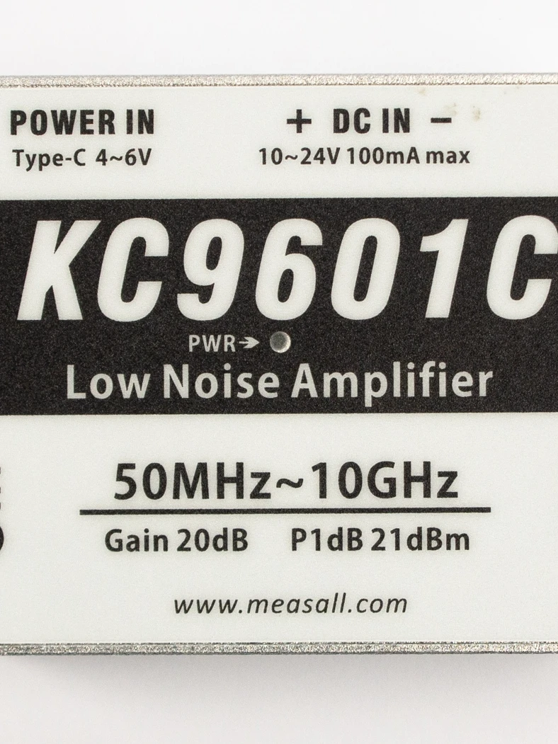 Imagem -02 - Amplificador de Baixo Ruído tipo c Fonte de Alimentação Lna 50m10ghz 20db Alta Resolução Kc9601c