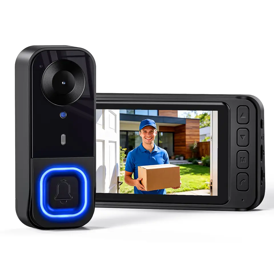 HD Video Doorbell with Night Vision, 128GB Local Storage & No Monthly Fee