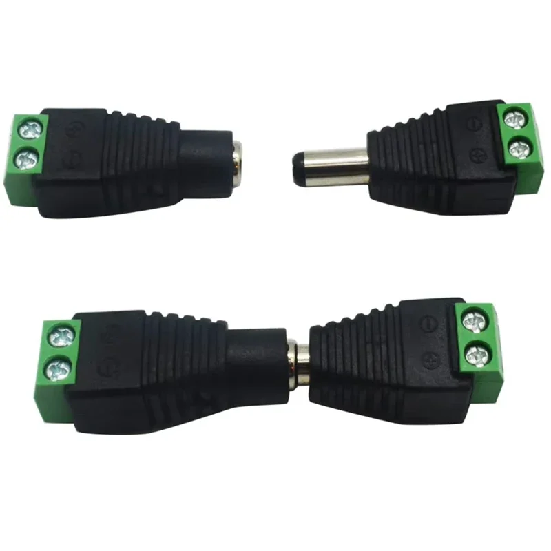 5pcs 12V DC Power Connector Plug Jack Male Female Socket Barrel 2.1mm x 5.5mm Adapter for CCTV Camera LED Strip Supply Terminal image 3